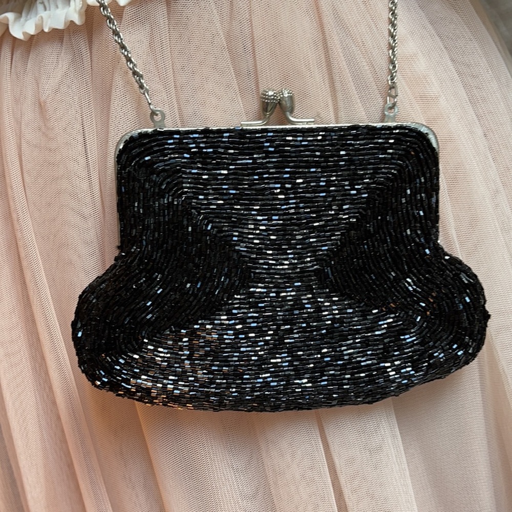 Vintage La Regale caviar beaded luxury purse